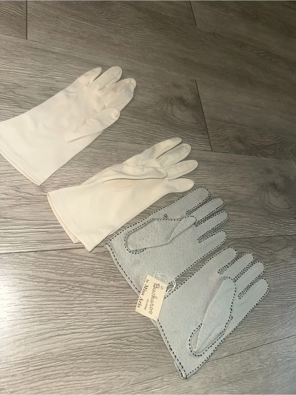 Van Raalte Miss Aris Lot 3 Leather Gloves Retro Mid Century Church Gloves